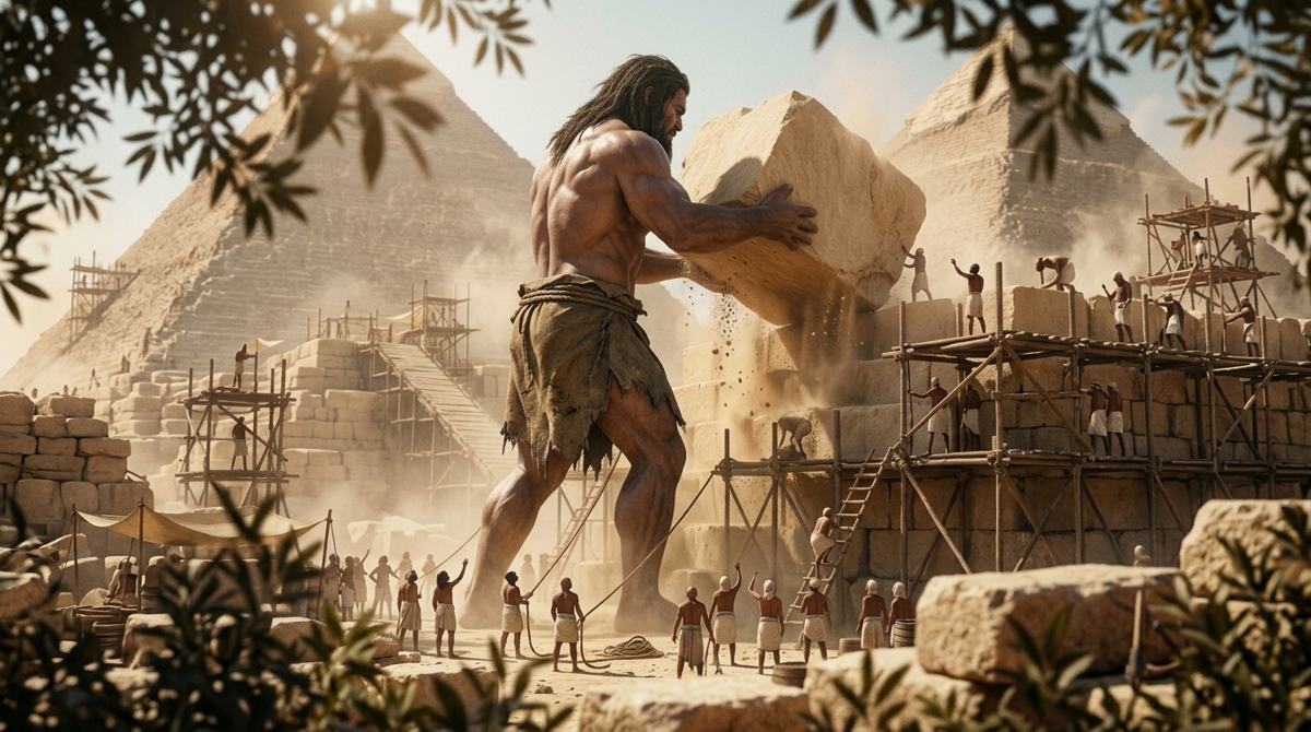 Ilustração artística dos gigantes descritos em Gênesis 6 e no Livro de Enoque